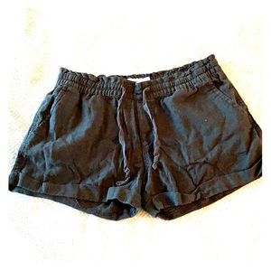 Black Linen Old Navy Short